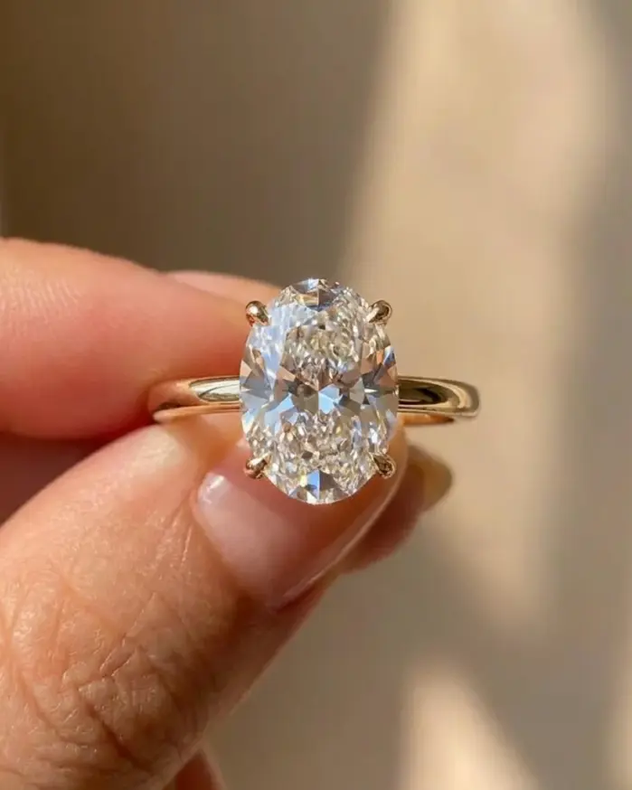 Preciosos anillos de piedra ovalados brillantes de circón de Plata de Ley 925 para mujer, compromiso, boda, regalo de joyería fina de alta calidad de lujo 1