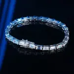 14-21cm joyería de plata maciza regalo pavé ajuste 3*5mm rectángulo impresionante circón cúbico Real 925 joyería fina pulsera de tenis 2 14-21cm joyería de plata maciza regalo pavé ajuste 3*5mm rectángulo impresionante circón cúbico Real 925 joyería fina pulsera de tenis 2