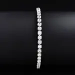 Pulsera redonda de lujo para mujer, brazalete de color plateado, regalo de aniversario, joyería, venta al por mayor, S5650, novedad de 2024 3