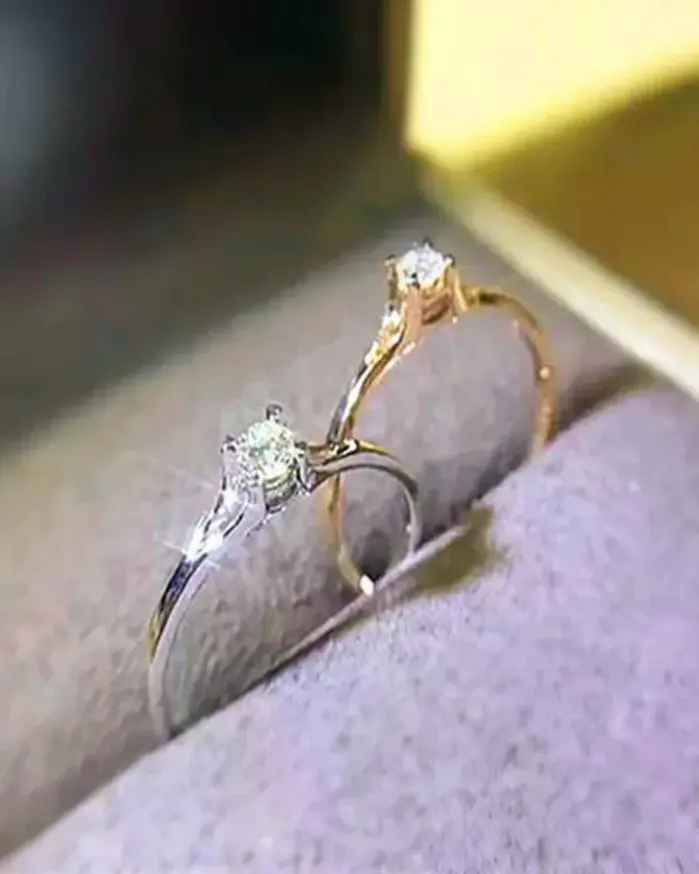 Anillos de boda minimalistas para mujer con circonita cúbica de 4MM, accesorio Simple y elegante para dedo femenino, bandas de compromiso, joyería 2