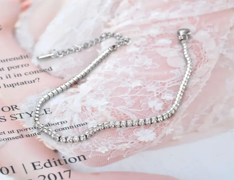 🌊 Pulsera "Brisa Bohemia" – Acero Inoxidable y Cristal CZ Brillante 4