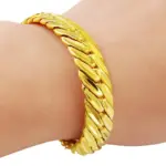Pulsera de hombre agresiva de oro real de oro puro 24K 9999 de lujo 4
