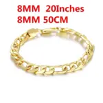 🔱 Collar "Titan Curb 8mm" – Oro 18K de Alto Impacto (No se decolora) 6