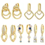 ✨ Pendientes "Golden Orbit" – Plata S925 Chapada en Oro 18K (Edición Orstarry) 1