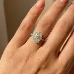 Preciosos anillos de piedra ovalados brillantes de circón de Plata de Ley 925 para mujer, regalo de compromiso, boda, joyería fina de lujo de alta calidad 5