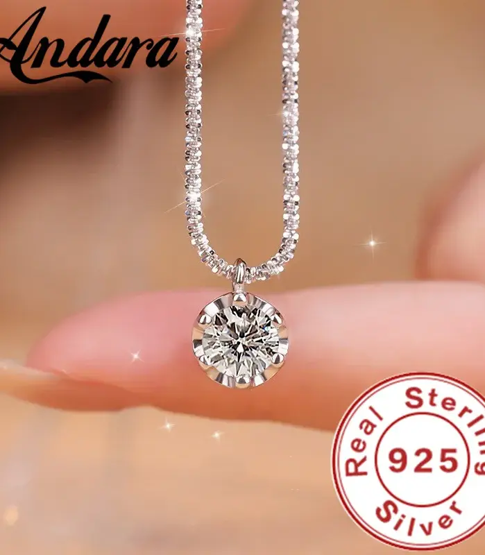 💎 Collar "Geometric Brilliance AAAAA" – Plata Italiana .925 1