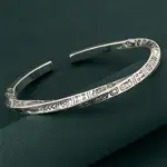 🌿 Brazalete "Nature's Totem" – Plata de Ley .925 Abierta 2