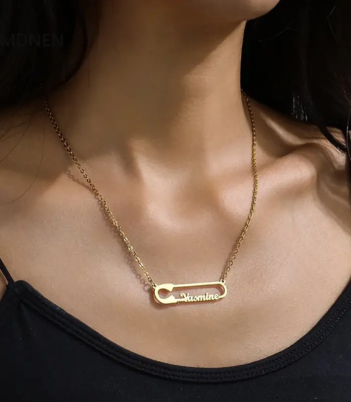✒️ Collar "Identity Paperclip" – Personalizado en Acero Inoxidable 2