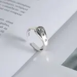 Cinturón de plata de ley 925 ​ Anillos ajustables joyería de compromiso de boda para mujer accesorios 2