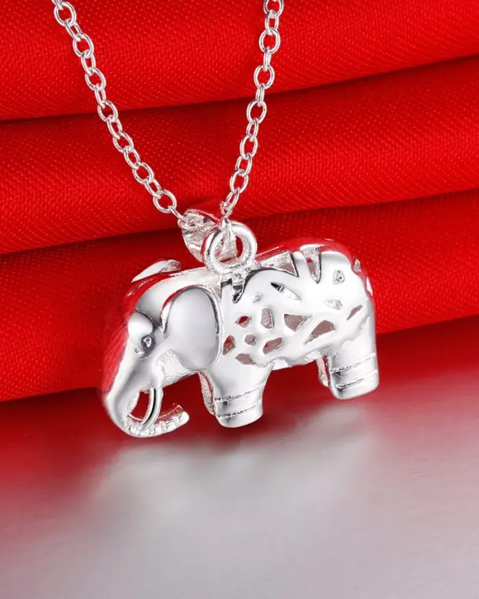 🐘 Collar "Eternal Fortune Elephant" – Plata .925 de Alta Joyería 2