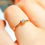 Anillos de boda minimalistas para mujer con circonita cúbica de 4MM, accesorio Simple y elegante para dedo femenino, bandas de compromiso, joyería 5