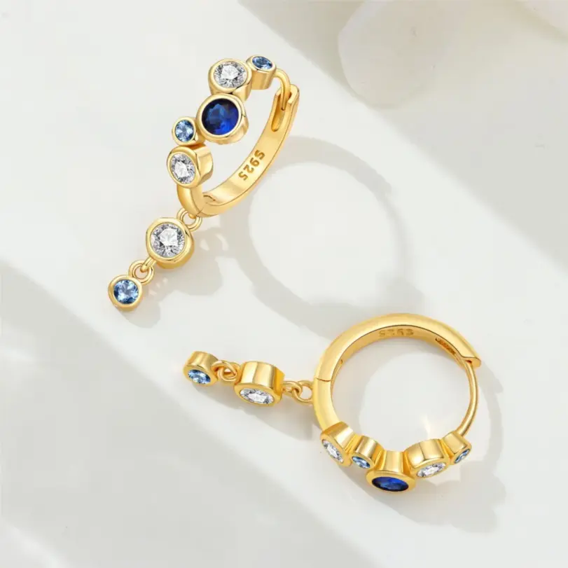 ✨ Pendientes "Golden Orbit" – Plata S925 Chapada en Oro 18K (Edición Orstarry) 3