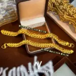 Tienda de oro real de oro puro 24K 9999 de lujo con pulsera de jefe cubano para hombre con látigo de tres caballos 2
