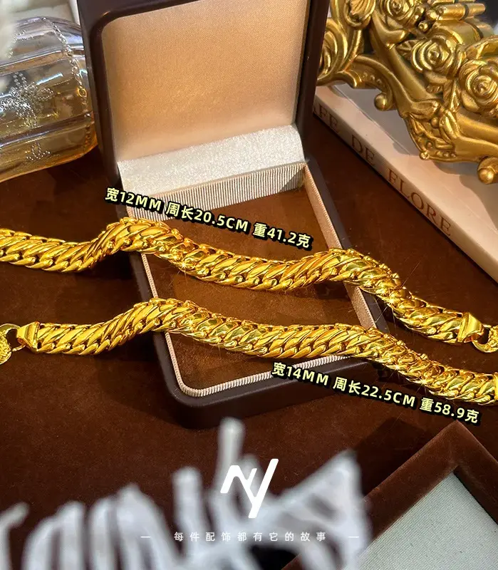 Tienda de oro real de oro puro 24K 9999 de lujo con pulsera de jefe cubano para hombre con látigo de tres caballos 2