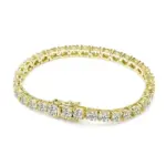 Pulsera de tenis de moissanita de Plata de Ley 925 D VVS1 con certificado GRA, regalo de joyería exquisito y lujoso 8