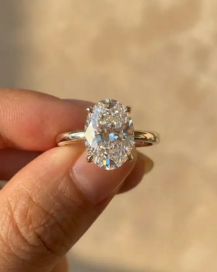 Preciosos anillos de piedra ovalados brillantes de circón de Plata de Ley 925 para mujer, compromiso, boda, regalo de joyería fina de alta calidad de lujo 2