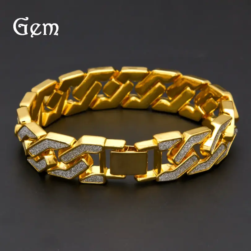 Pulsera de oro puro 24K 9999 de lujo, pulsera geométrica personalizada para hombre 2