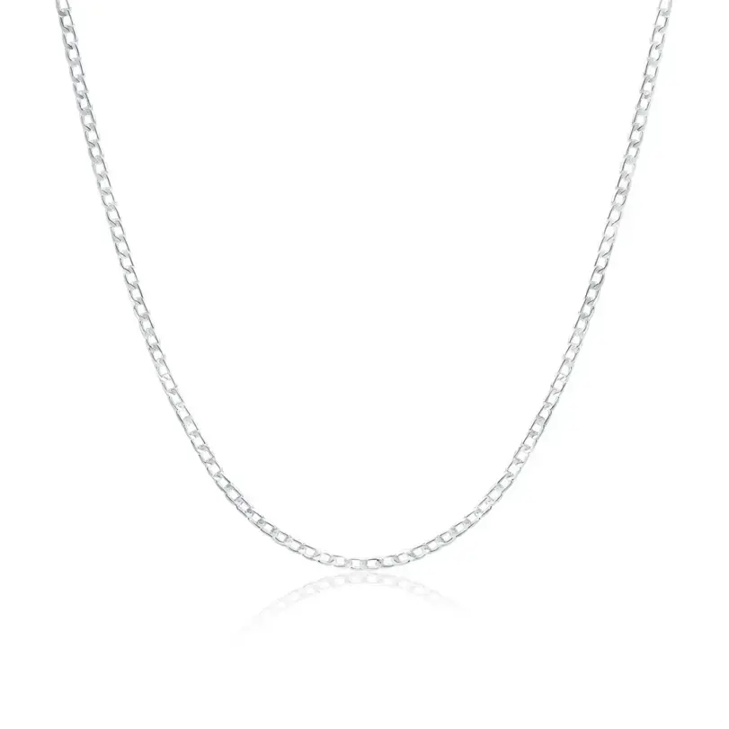 Venta al por mayor, collar de plata de ley 925 para hombre, 2/4/6/8/10/12MM, 40-75cm, cadena con cierre de langosta, joyería de compromiso para hombre y mujer 5
