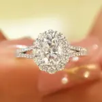 2CT 7*9MM anillo de moissanita de corte ovalado S925 plata esterlina laboratorio diamante boda banda para mujer joyería fina de fiesta 3