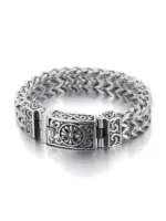 🦾 Pulsera "Titan Double Armor" – Acero de Titanio Dominante 5