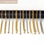 Pulseras hombre de acero inoxidable de alta calidad para mujer y hombre, regalos originales para mujer,cadenas de eslabones cubanos, pulsera de muñeca para pareja, regalos de joyería,pulsera plata,navidad 1