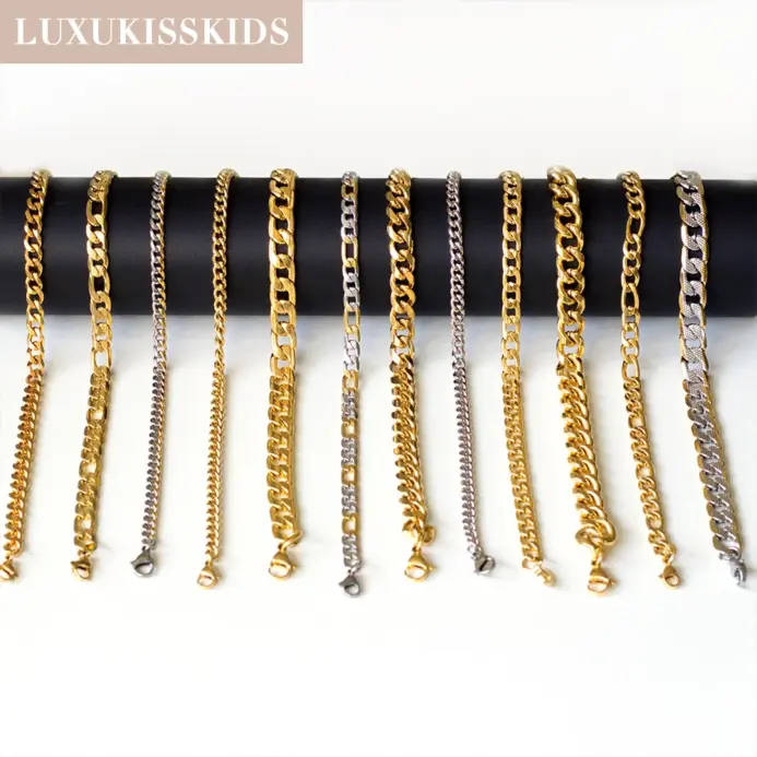Pulseras hombre de acero inoxidable de alta calidad para mujer y hombre, regalos originales para mujer,cadenas de eslabones cubanos, pulsera de muñeca para pareja, regalos de joyería,pulsera plata,navidad 1