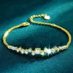 Lnkry-pulsera de moissanita de 5mm, 3,5mm y 2,5mm, pulseras de cadena ajustables de plata originales con certificado 925 para mujer, joyería minimalista 3