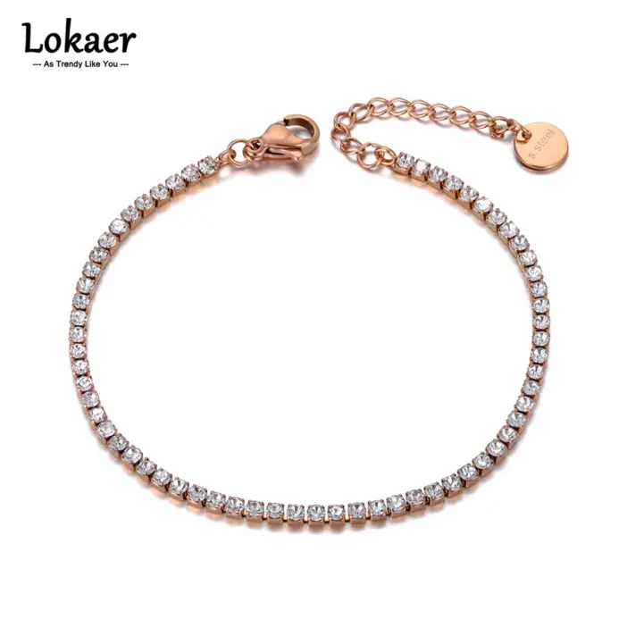 🌊 Pulsera "Brisa Bohemia" – Acero Inoxidable y Cristal CZ Brillante 1