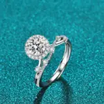 Anillos de circonita cúbica de color arcoíris de Plata de Ley 925 para mujer, accesorio de anillo de propuesta de compromiso encantador para boda 5