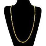 🌪️ Collar "Twisted Rope 4mm" – Oro 18K Estética Y2K & Timeless 1