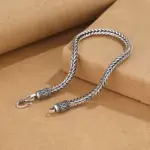 Pulsera de plata de ley 925, cadena lateral de cuerda vintage de alta calidad para mujeres y hombres, joyería de moda, regalos para fiesta de compromiso y boda 5