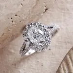 2CT 7*9MM anillo de moissanita de corte ovalado S925 plata esterlina laboratorio diamante boda banda para mujer joyería fina de fiesta 4