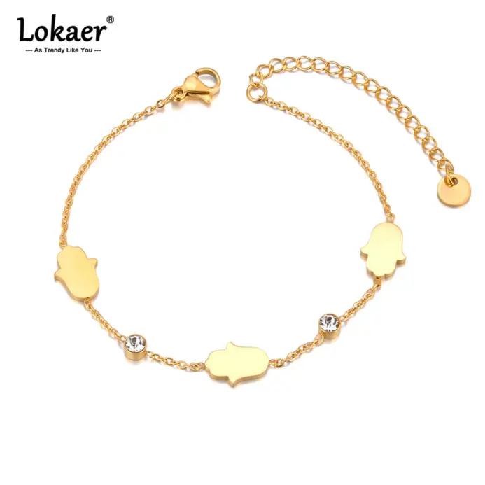 ✋ Pulsera "Protección Hamsa" – Acero 316L Impermeable y Oro PVD 1