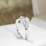 Anillo de moissanita OEVAS con corte ovalado de 1,5 quilates, 100% plata de ley S925 para mujer, alianza de boda, joyería fina al por mayor 4
