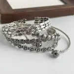 🌿 Pulsera "Antique Bloom S925" – Plata Sólida Grabada a Mano 2