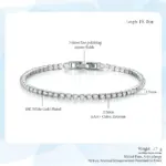 ZHOUYANG-pulsera de tenis para mujer, brazalete de lujo colorido opcional de 2,5mm, CZ, cristal, Color oro rosa, regalo, joyería de moda KC128 6