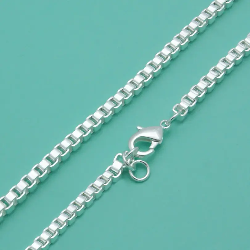 ⬛ Collar "Urban Box 3mm" – Plata .925 (Gargantilla Punk & Hip-Hop) 2