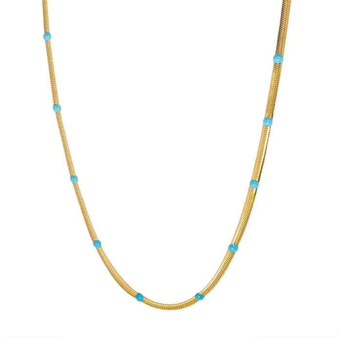 Collar de cadena creativo de acero inoxidable 1