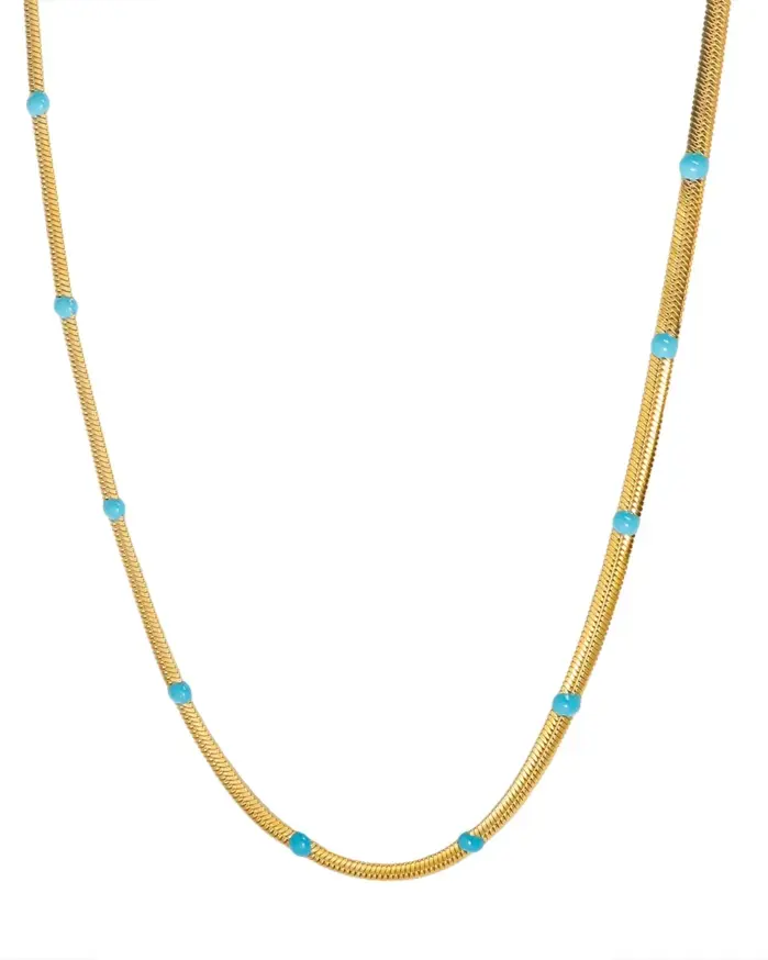 Collar de cadena creativo de acero inoxidable 1