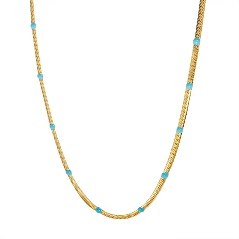 Collar de cadena creativo de acero inoxidable 1