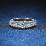 100% anillos de plata esterlina 925 originales, anillos de diamantes de circonia de lujo de 3,6 quilates para mujer, propuesta de boda, joyería de regalo 4