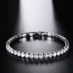 Pulsera de tenis de circón con microincrustaciones de 4mm para mujer, pulsera para hombre, accesorios de joyería para hombre, 5