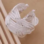 Anillos plateados de alta calidad, joyería de moda, venta al por mayor, WR-235 1