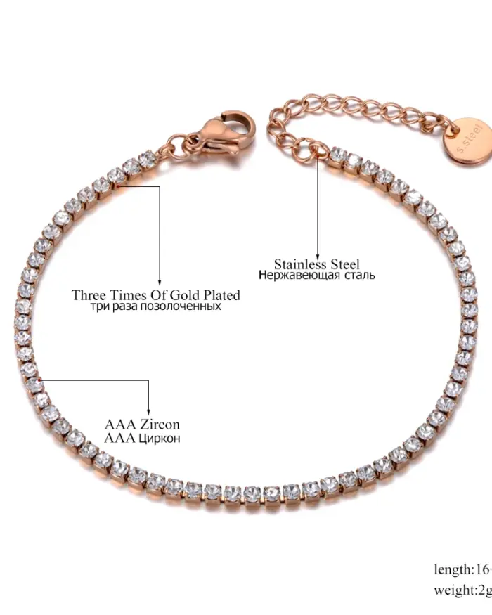 🌊 Pulsera "Brisa Bohemia" – Acero Inoxidable y Cristal CZ Brillante 2