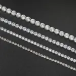ZHOUYANG-pulsera de tenis para mujer, brazalete de lujo colorido opcional de 2,5mm, CZ, cristal, Color oro rosa, regalo, joyería de moda KC128 4