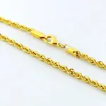 🌪️ Collar "Twisted Rope 3mm" – Oro 18K Estética Y2K & Timeless 3