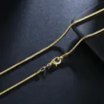 🐍 Collar "Liquid Gold Snake" – Plata .925 y Oro 18K (1mm) 3
