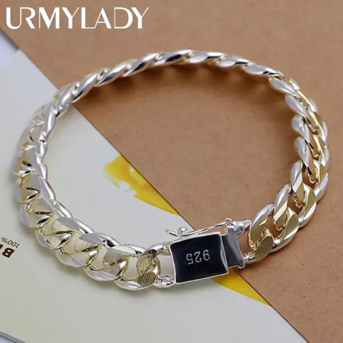 💎 Pulsera "Noble Titan" – Plata .925 Sólida (8mm / 10mm) 1