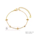 🍀 Pulsera "Trébol de Luz" – Acero 316L, Oro 18K PVD e Impermeable 4