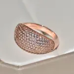 Anillos de oro auténtico de 18k para mujer, joyería fina de lujo con diamantes, fiesta de aniversario de boda para novia y esposa, regalo, bisutería para mujer 4